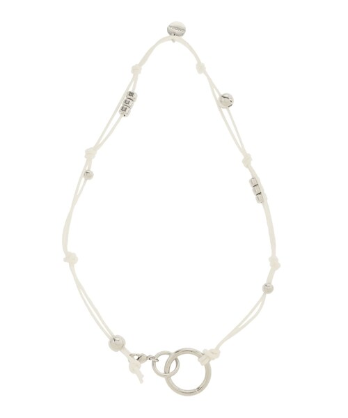 EMODA（エモダ）の「ストリングメタルネックレス（ネックレス・レディース・ホワイト/ブラック・F）」の2枚目の写真