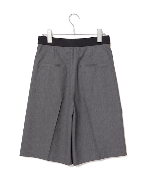 ROPE'（ロペ）の「ウールモヘヤ２タックハーフパンツ/セットアップ対応（その他パンツ・レディース・ブラック系/グレー・36/38）」の7枚目の写真