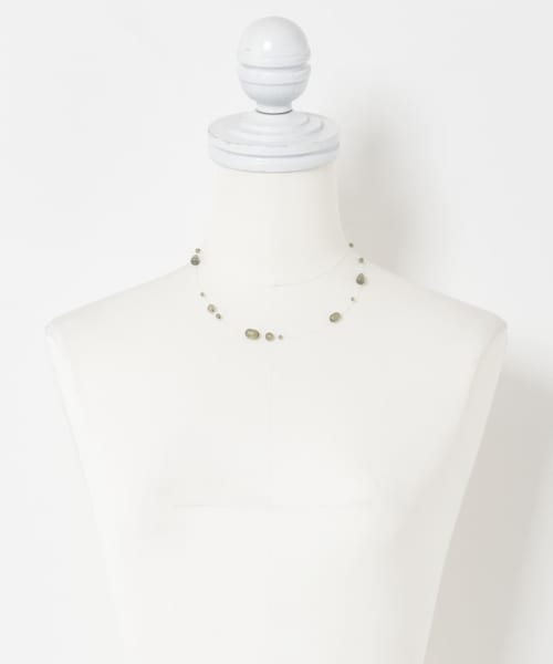 KBF（ケイビーエフ）の「シズクネックレス（ネックレス・レディース・CLEAR/KHAKI・One）」の13枚目の写真