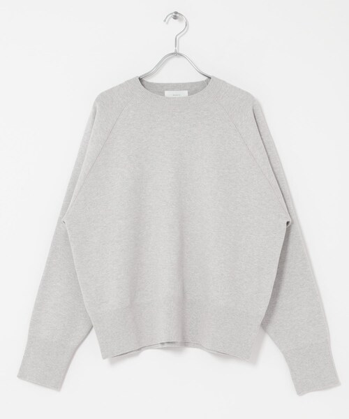 かぐれ（カグレ）の「コットンスウェットニット（ニット/セーター・レディース・LIGHT GRAY/DARK NAVY・Free）」の20枚目の写真