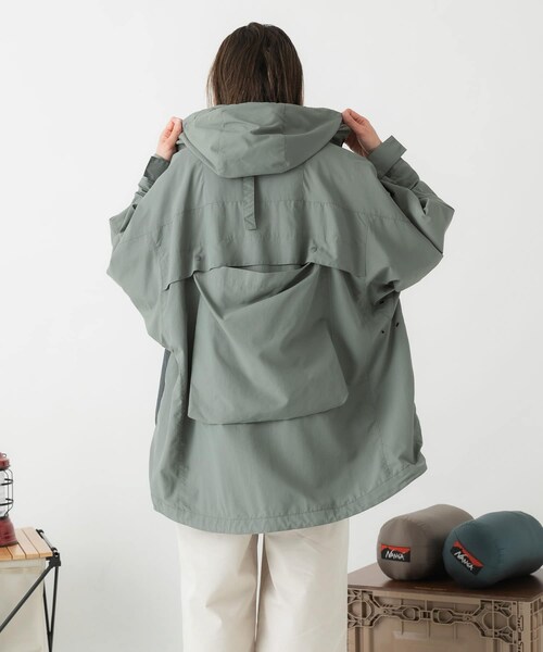 EKAL（エカル）の「別注ナイロンメッシュブルゾン（ブルゾン・レディース・BEIGE/F GREY・S/M）」の14枚目の写真