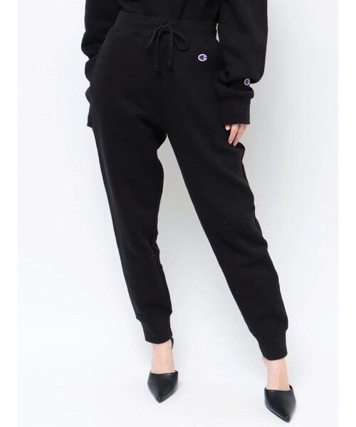 GYDA（ジェイダ）の「Champion LONG PANTS（スウェットパンツ・レディース・ライトグレー/グリーン/ブラック/ネイビー・S/M/XL/L）」の2枚目の写真