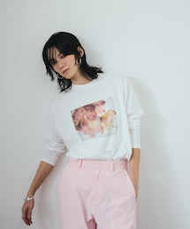 SALON adam et rope' | 【J'aDoRe限定】【duft（ドゥフト） for SALON】フラワーフォトプリントロンT(Tシャツ/カットソー)