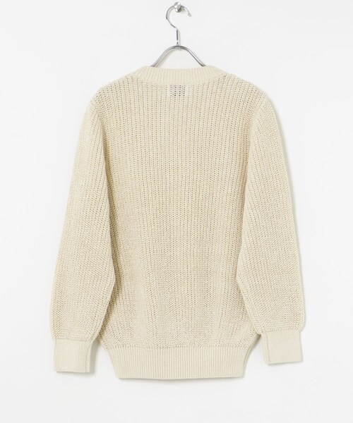 THE GOODLAND MARKET（ザグッドランドマーケット）の「米富繊維　WASHI COTTON TAPE KNIT PULLOVER（ニット/セーター・レディース・62BLUE/14BLACK/40IVORY/50LIME・1/3）」の13枚目の写真