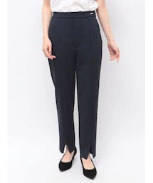 TONAL | 360°ストレッチスリムテーパードスリットパンツ(スラックス)