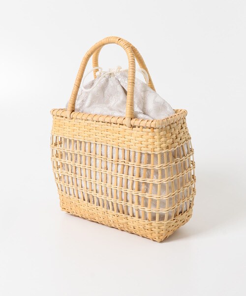 SENSE OF PLACE by URBAN RESEARCH(センスオブプレイスバイアーバンリサーチ)の「『WEB/一部店舗限定』ストローカゴバッグ(かごバッグ・レディース・OFF WHITE/BLACK/GRAY・One)」の21枚目の写真
