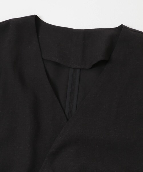 SENSE OF PLACE by URBAN RESEARCH(センスオブプレイスバイアーバンリサーチ)の「リネンブレンドノーカラーベスト(ベスト・メンズ・BLACK/BEIGE・M/L)」の5枚目の写真