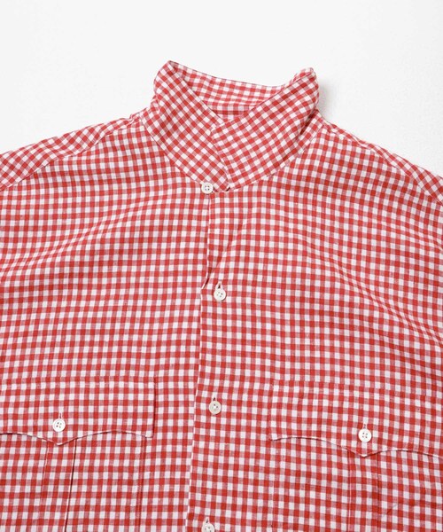 URBAN RESEARCH(アーバンリサーチ)の「PORTER CLASSIC KEROUAC LINEN GINGHAM CHECK SHIRTS(シャツ/ブラウス・メンズ・BLACK/F.BLUE/RED・XL/XXL/XXXL)」の17枚目の写真
