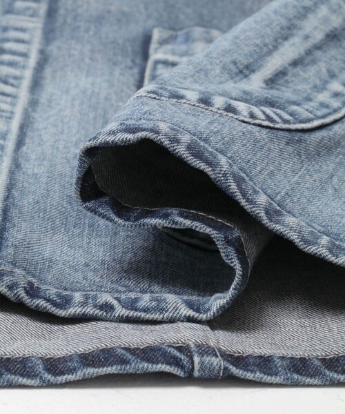 URBAN RESEARCH（アーバンリサーチ）の「Nomat　TWO-TONE DENIM PIPING JACKET（デニムジャケット・レディース・SAX BLUE・2）」の8枚目の写真