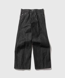 ADAM ET ROPE' | 《別注》【NVRFRGT/ネヴァーフォーゲット】EX 3D TWISTED WIDE LEG JEANS RAW BLACK(デニムパンツ)