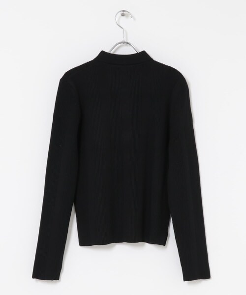URBAN RESEARCH ROSSO（アーバンリサーチロッソ）の「Torrazzo Donna　Rib Knit Polo Shirt（ニット/セーター・レディース・BLACK/BEIGE/GRAY・Free）」の8枚目の写真