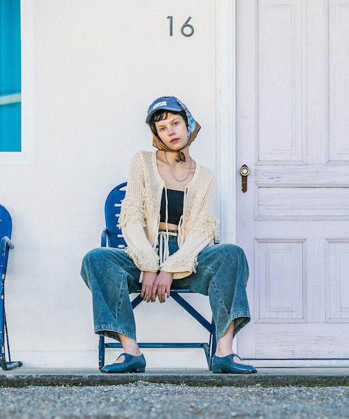 KBF（ケイビーエフ）の「チェーンステッチエンブロイダリーCAP（キャップ・レディース・BROWN/BLUE/CHARCOAL・one）」の21枚目の写真