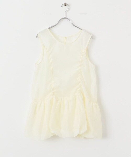 KBF（ケイビーエフ）の「ドロストバルーンスリーブレストップス（チュニック・レディース・IVORY/MAUVE GRAY/BLACK・one）」の12枚目の写真