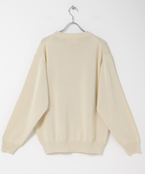 URBAN RESEARCH DOORS（アーバンリサーチドアーズ）の「STILL BY HAND　10G COTTON SWEATER（ニット/セーター・メンズ・NATURAL/D.CHARCOAL/BLUE GREY・46）」の11枚目の写真