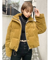 EMODA | ハイネックコーデュロイダウン(ダウンジャケット/コート)