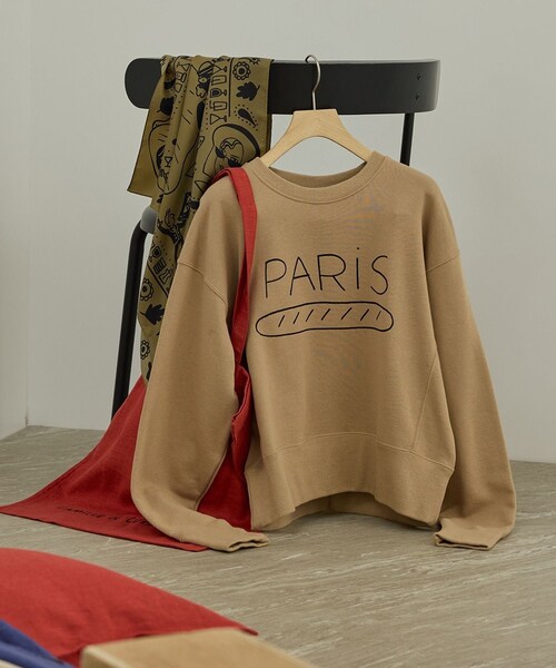 ADAM ET ROPE'(アダムエロペ)の「【Camille de Cussac by SALON】アートシルクスカーフ(バンダナ/スカーフ・レディース・ベージュ系/レッド・F)」の12枚目の写真