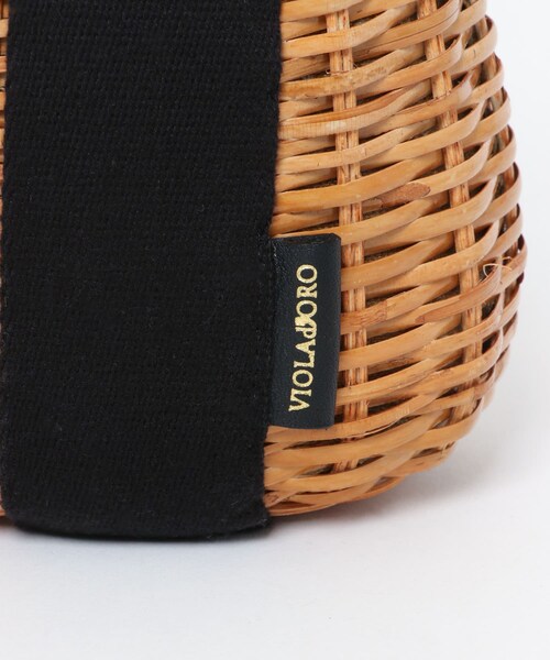 URBAN RESEARCH ROSSO（アーバンリサーチロッソ）の「VIOLAd’ORO　ラタンバスケット型2WAYトート（ハンドバッグ・レディース・CAMELBLK・-）」の11枚目の写真