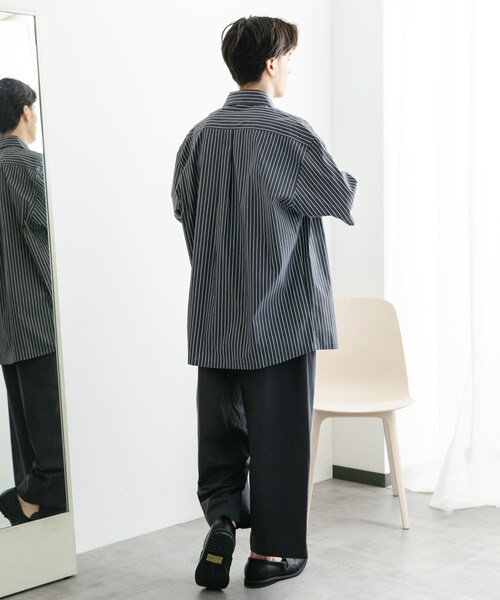SENSE OF PLACE by URBAN RESEARCH（センスオブプレイスバイアーバンリサーチ）の「バレルレッグチノパンツ（チノパンツ・メンズ・L.MINT/CHARCOAL/BROWN・M/L）」の9枚目の写真
