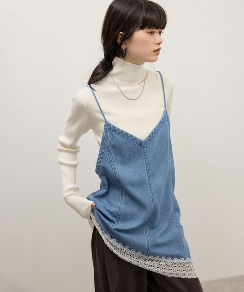 ADAM ET ROPE'(アダムエロペ)の「【WEB限定】・【定番】エコベロRIBタートル(ニット/セーター・レディース・ブラック/オフホワイト/ダークブラウン/ブルー系/レッド・F)」の17枚目の写真