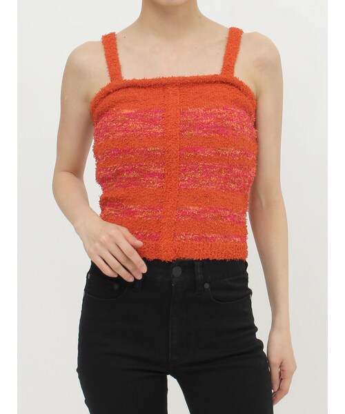 MURUA（ムルーア）の「ボーダーキャミ（キャミソール・レディース・レッド/ネイビー・F）」の2枚目の写真