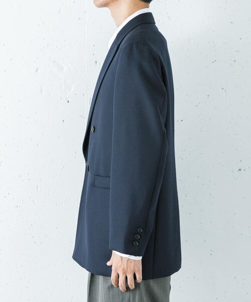 URBAN RESEARCH(アーバンリサーチ)の「ULTERIOR MELTON DB JACKET(テーラードジャケット・メンズ・DEEP NAVY・4/5)」の5枚目の写真