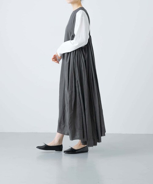 かぐれ（カグレ）の「quitan　DRESS（ワンピース・レディース・IRON GREY/PALE ROSE・FREE）」の9枚目の写真
