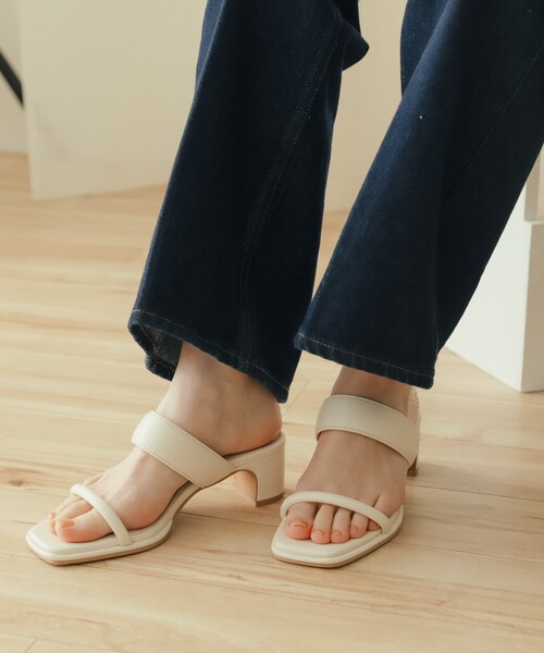 SENSE OF PLACE by URBAN RESEARCH（センスオブプレイスバイアーバンリサーチ）の「ダブルバンドサンダル（サンダル・レディース・BLACK/IVORY/LIME YEL・S/M/L）」の10枚目の写真