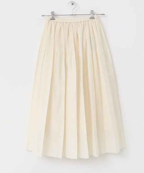 URBAN RESEARCH ROSSO（アーバンリサーチロッソ）の「オーガンジープリーツスカート（スカート・レディース・OFF WHITE/YELLOW・FREE）」の8枚目の写真