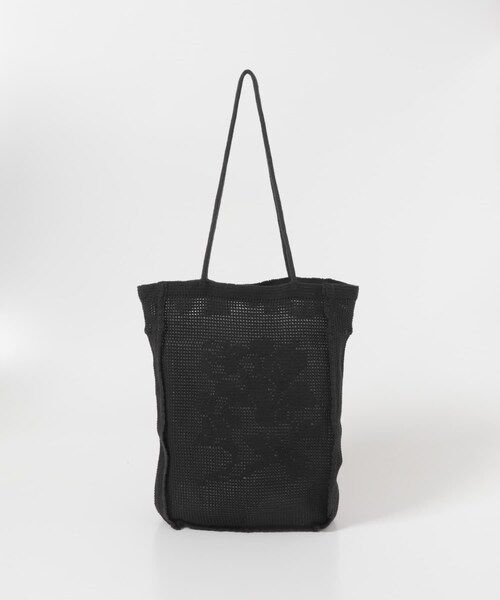 かぐれ（カグレ）の「Nananita　ROSE CROCHET BAG（トートバッグ・レディース・DOVE/BLACK・Free）」の7枚目の写真