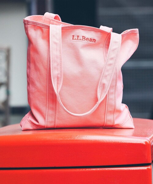 bonjour records（ボンジュールレコーズ）の「L.L.Bean/エル・エル・ビーン record tote bag for bonjor records exclusive "Pale Pink"（トートバッグ・レディース・ピンク・F）」の17枚目の写真