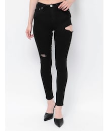 GYDA | M/W SIDE RIPPEDカラースキニーPT(その他パンツ)