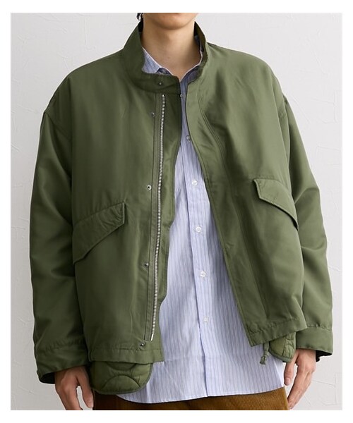 nissen（ニッセン）の「【INPEEBS】3WAY ライナーセット ショートモッズブルゾン（ジャケット/アウター・メンズ・ブラック/カーキ・M/L/LL）」の10枚目の写真