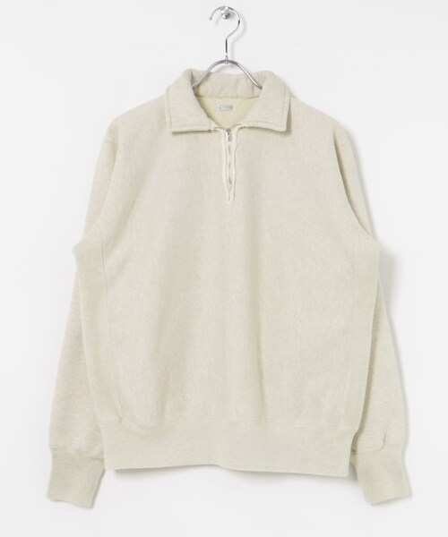 A PRESSE　Vintage Half Zip Sweat Shirt