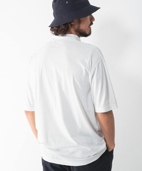 URBAN RESEARCH Sonny Label（アーバンリサーチサニーレーベル）の「OOPS　吸水速乾モックネックTシャツ（Tシャツ/カットソー・メンズ・WHITE/BLACK/WHITE 廃番/BLACK 廃番・M/L/XL/4）」の7枚目の写真