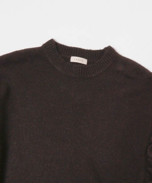 LAATO（ラート）の「frill frill knit（ニット/セーター・レディース・チョコレート/ミッドナイト/ハニー・FREE）」の8枚目の写真
