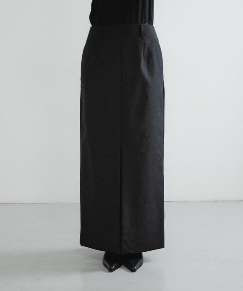 URBAN RESEARCH（アーバンリサーチ）の「new basic　BRADFORD WOOL SKIRT（スカート・レディース・BLACK/BROWN・36/38/40）」の10枚目の写真