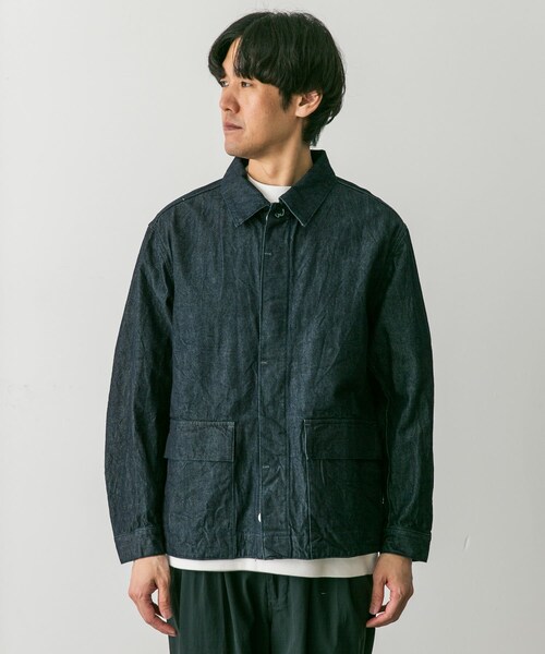 URBAN RESEARCH DOORS（アーバンリサーチドアーズ）の「STILL BY HAND　10oz denim jacket（デニムジャケット・メンズ・NAVY/IVORY・46/48）」の7枚目の写真