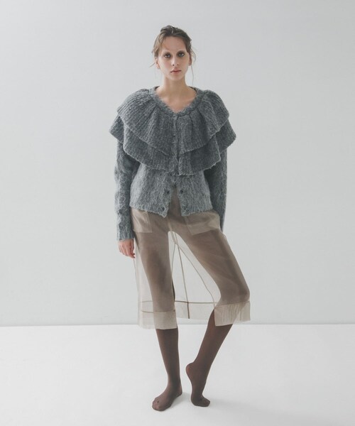 LAATO（ラート）の「frill frill knit cardigan（ニット/セーター・レディース・ラテ/シャドウ/モス/ハニー・FREE/Free）」の17枚目の写真