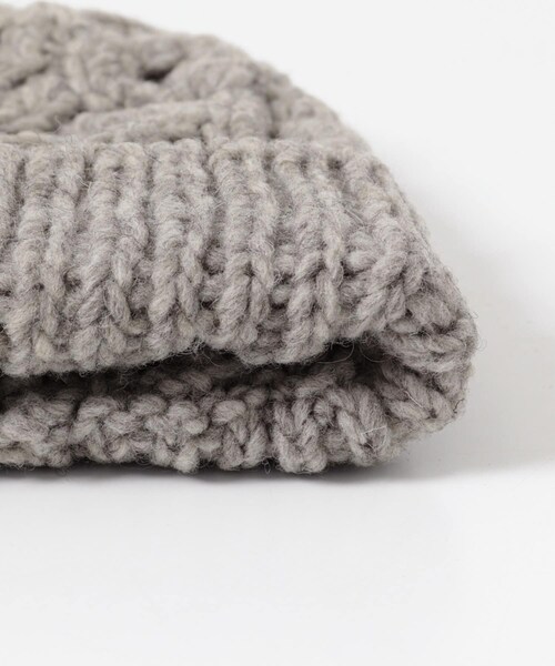 かぐれ（カグレ）の「ペルーアランワッチキャップ（ニットキャップ/ビーニー・レディース・GRAY/COFFEE・Free）」の12枚目の写真