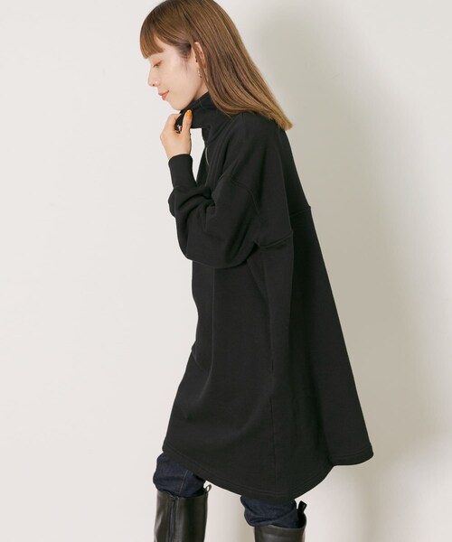 URBAN RESEARCH Sonny Label（アーバンリサーチサニーレーベル）の「ハーフジップスウェットチュニック（チュニック・レディース・オレンジ/グレー/ブラック・FREE）」の9枚目の写真