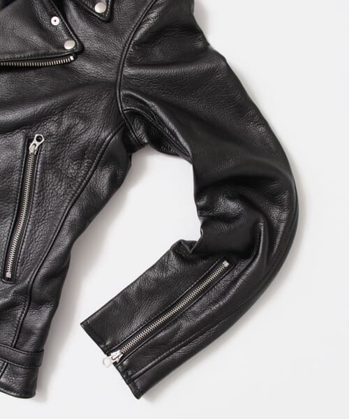 URBAN RESEARCH Sonny Label（アーバンリサーチサニーレーベル）の「SEVESKIG　別注GOAT SKIN S-RIDERS JACKET（ライダースジャケット・メンズ・BLACK・S/M）」の11枚目の写真