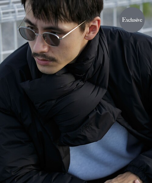 URBAN RESEARCH DOORS（アーバンリサーチドアーズ）の「『別注』NANGA×DOORS　DOWN MUFFLER（マフラー・メンズ・Stone Gray/Mocha/Smoke Blue/Charcoal/Black・-）」の2枚目の写真