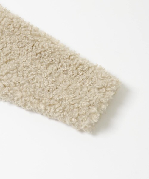 KBF（ケイビーエフ）の「フォルムボアジャケット（テーラードジャケット・レディース・SOY/MATCHA/GREIGE・One）」の14枚目の写真