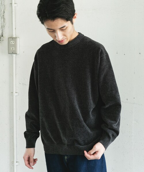 URBAN RESEARCH DOORS（アーバンリサーチドアーズ）の「モールニットプルオーバー（ニット/セーター・メンズ・GREIGE/SAGE/CHARCOAL・M/L）」の6枚目の写真