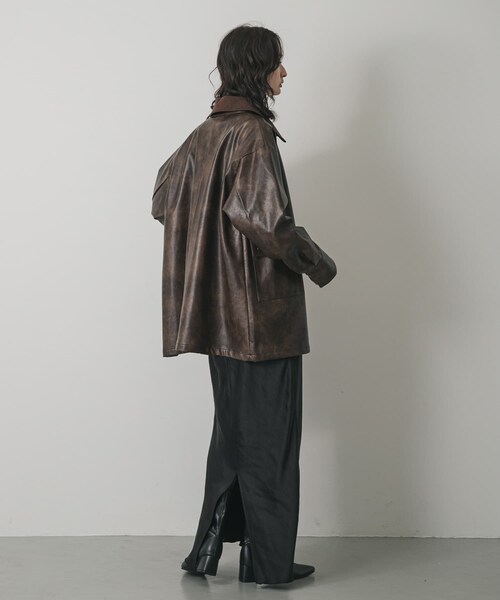 SENSE OF PLACE by URBAN RESEARCH（センスオブプレイスバイアーバンリサーチ）の「FLハンティングジャケット（テーラードジャケット・レディース・BLACK/BEIGE/BROWN・one）」の18枚目の写真