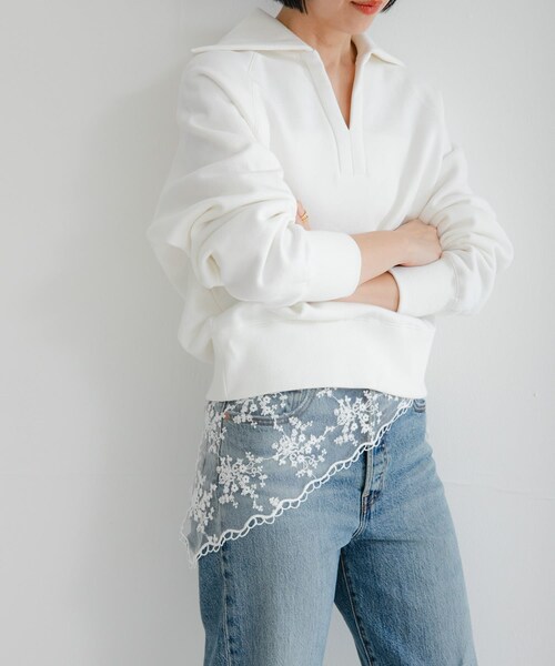 URBAN RESEARCH（アーバンリサーチ）の「レースサンカクスカーフ（バンダナ/スカーフ・レディース・OFF・FREE）」の3枚目の写真