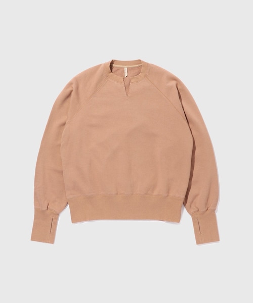 ADAM ET ROPE'(アダムエロペ)の「【MIDTHINGS/ミッドシングス】ELBOW PATCH SWEAT SHIRTS(スウェット・メンズ・キャメル/ベージュ・2/3)」の5枚目の写真