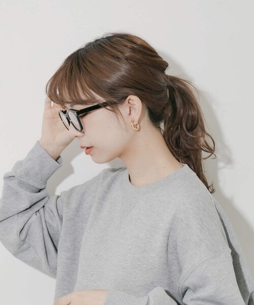 SMELLY（スメリー）の「ウェリントンダテメガネ（メガネ・レディース・BLK/DEMI・-）」の7枚目の写真