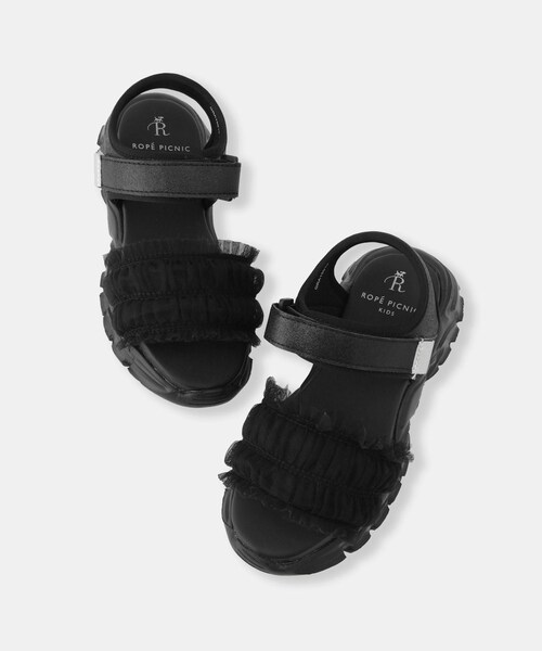 ROPE' PICNIC（ロペピクニック）の「【KIDS/キッズ】チュールサンダル（サンダル・キッズ・ブラック/その他・20/21/22）」の14枚目の写真