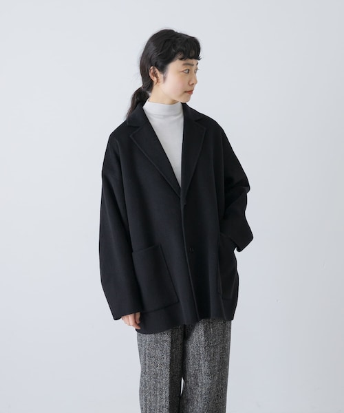 かぐれ（カグレ）の「ボトルネックソフトリブカットソー（Tシャツ/カットソー・レディース・L.GRAY/YELLOW/BLACK・Free）」の17枚目の写真